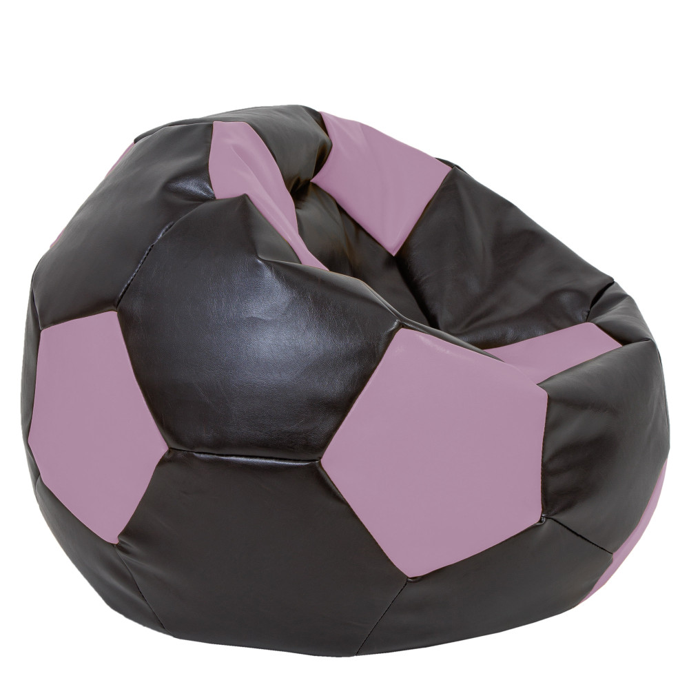 Fotoliu puf Mega Ball - imitatie piele - wenge/mov Fotoliu puf Mega Ball - imitatie piele - wenge/mov