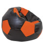 Fotoliu puf Mega Ball - imitatie piele - wenge/portocaliu Fotoliu puf Mega Ball - imitatie piele - wenge/portocaliu