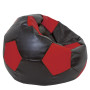 Fotoliu puf Mega Ball - imitatie piele - wenge/rosu Fotoliu puf Mega Ball - imitatie piele - wenge/rosu