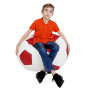 Fotoliu puf Mondo Ball - imitatie piele - alb/rosu Fotoliu puf Mondo Ball - imitatie piele - alb/rosu