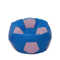 Fotoliu puf Mondo Ball - imitatie piele - albastru/mov Fotoliu puf Mondo Ball - imitatie piele - albastru/mov