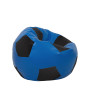 Fotoliu puf Mondo Ball - imitatie piele - albastru/negru Fotoliu puf Mondo Ball - imitatie piele - albastru/negru