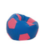 Fotoliu puf Mondo Ball - imitatie piele - albastru/roz Fotoliu puf Mondo Ball - imitatie piele - albastru/roz