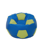 Fotoliu puf Mondo Ball - imitatie piele - albastru/verde