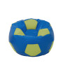 Fotoliu puf Mondo Ball - imitatie piele - albastru/verde Fotoliu puf Mondo Ball - imitatie piele - albastru/verde