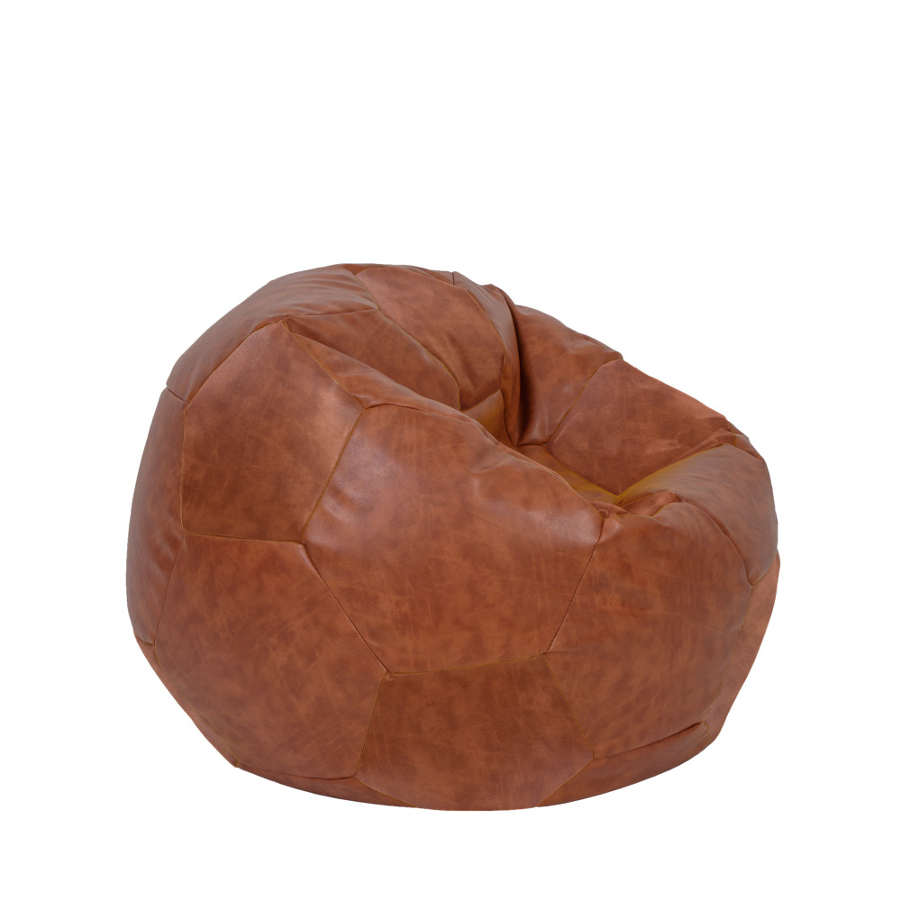 Fotoliu puf Mondo Ball - imitatie piele - coniac Fotoliu puf Mondo Ball - imitatie piele - coniac