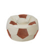 Fotoliu puf Mondo Ball - imitatie piele - crem/coniac Fotoliu puf Mondo Ball - imitatie piele - crem/coniac