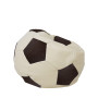 Fotoliu puf Mondo Ball - imitatie piele - crem/maro Fotoliu puf Mondo Ball - imitatie piele - crem/maro