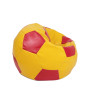 Fotoliu puf Mondo Ball - imitatie piele - galben/rosu Fotoliu puf Mondo Ball - imitatie piele - galben/rosu