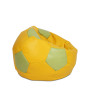 Fotoliu puf Mondo Ball - imitatie piele - galben/verde Fotoliu puf Mondo Ball - imitatie piele - galben/verde