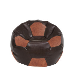 Fotoliu puf Mondo Ball - imitatie piele - maro/coniac Fotoliu puf Mondo Ball - imitatie piele - maro/coniac