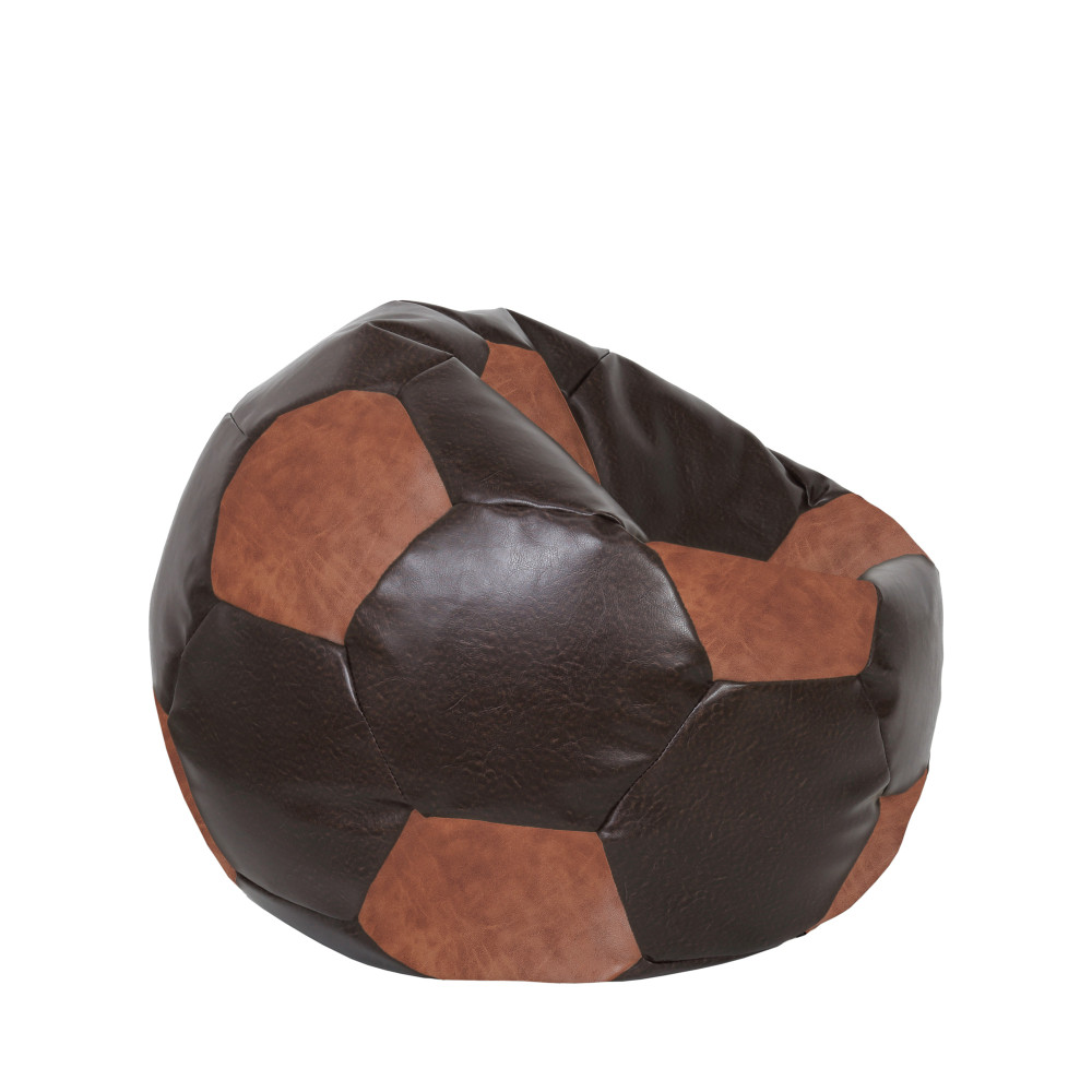 Fotoliu puf Mondo Ball - imitatie piele - maro/coniac Fotoliu puf Mondo Ball - imitatie piele - maro/coniac