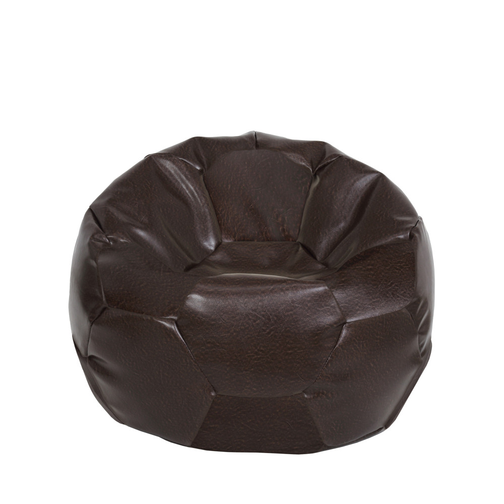 Fotoliu puf Mondo Ball - imitatie piele - maro Fotoliu puf Mondo Ball - imitatie piele - maro