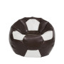 Fotoliu puf Mondo Ball - imitatie piele - maro/alb Fotoliu puf Mondo Ball - imitatie piele - maro/alb