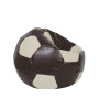 Fotoliu puf Mondo Ball - imitatie piele - maro/crem Fotoliu puf Mondo Ball - imitatie piele - maro/crem