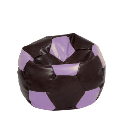 Fotoliu puf Mondo Ball - imitatie piele - maro/mov Fotoliu puf Mondo Ball - imitatie piele - maro/mov