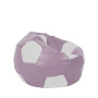 Fotoliu puf Mondo Ball - imitatie piele - mov/alb Fotoliu puf Mondo Ball - imitatie piele - mov/alb