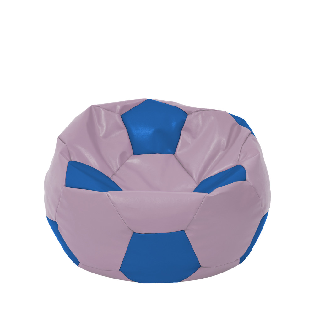 Fotoliu puf Mondo Ball - imitatie piele - mov/albastru Fotoliu puf Mondo Ball - imitatie piele - mov/albastru