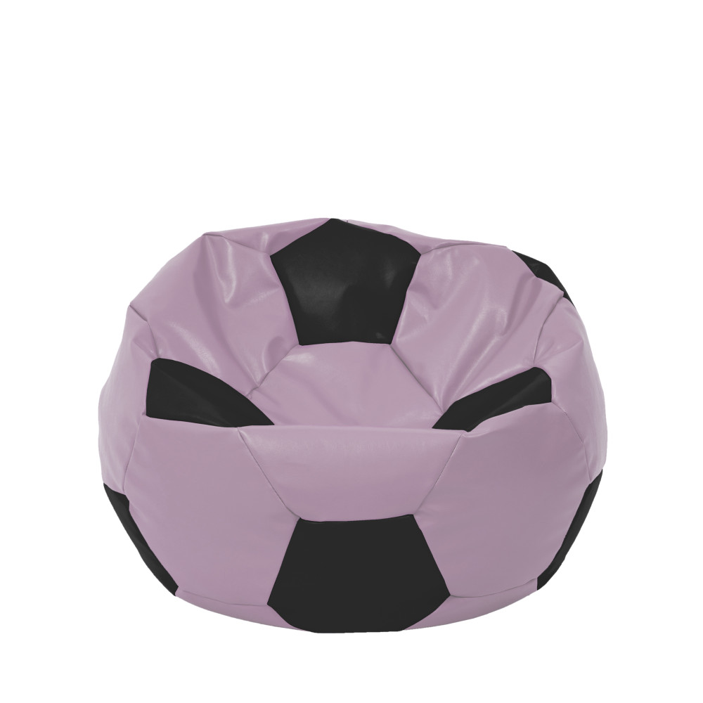 Fotoliu puf Mondo Ball - imitatie piele - mov/negru Fotoliu puf Mondo Ball - imitatie piele - mov/negru