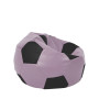 Fotoliu puf Mondo Ball - imitatie piele - mov/negru Fotoliu puf Mondo Ball - imitatie piele - mov/negru