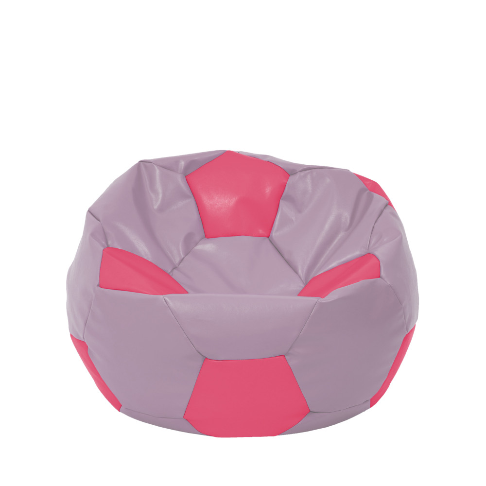 Fotoliu puf Mondo Ball - imitatie piele - mov/roz Fotoliu puf Mondo Ball - imitatie piele - mov/roz