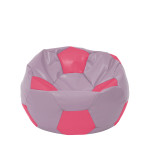 Fotoliu puf Mondo Ball - imitatie piele - mov/roz