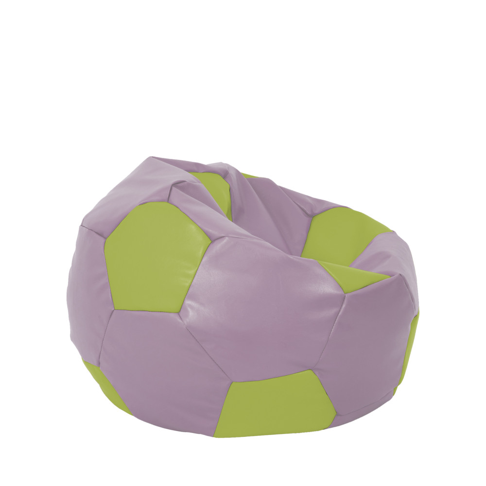 Fotoliu puf Mondo Ball - imitatie piele - mov/verde Fotoliu puf Mondo Ball - imitatie piele - mov/verde