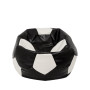 Fotoliu puf Mondo Ball - imitatie piele - negru/alb Fotoliu puf Mondo Ball - imitatie piele - negru/alb
