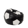 Fotoliu puf Mondo Ball - imitatie piele - negru/alb Fotoliu puf Mondo Ball - imitatie piele - negru/alb