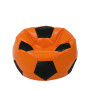 Fotoliu puf Mondo Ball - imitatie piele - portocaliu/negru Fotoliu puf Mondo Ball - imitatie piele - portocaliu/negru