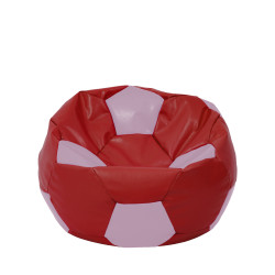 Fotoliu puf Mondo Ball - imitatie piele - rosu/mov Fotoliu puf Mondo Ball - imitatie piele - rosu/mov