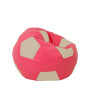 Fotoliu puf Mondo Ball - imitatie piele - roz/crem Fotoliu puf Mondo Ball - imitatie piele - roz/crem