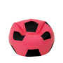 Fotoliu puf Mondo Ball - imitatie piele - roz/negru Fotoliu puf Mondo Ball - imitatie piele - roz/negru