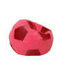 Fotoliu puf Mondo Ball - imitatie piele - roz/rosu Fotoliu puf Mondo Ball - imitatie piele - roz/rosu