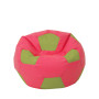 Fotoliu puf Mondo Ball - imitatie piele - roz/verde Fotoliu puf Mondo Ball - imitatie piele - roz/verde