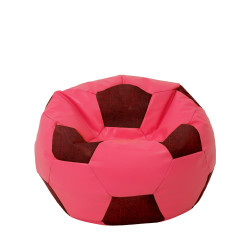 Fotoliu puf Mondo Ball - imitatie piele - roz/bordo Fotoliu puf Mondo Ball - imitatie piele - roz/bordo
