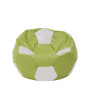 Fotoliu puf Mondo Ball - imitatie piele - verde/alb Fotoliu puf Mondo Ball - imitatie piele - verde/alb