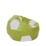 Fotoliu puf Mondo Ball - imitatie piele - verde/alb Fotoliu puf Mondo Ball - imitatie piele - verde/alb