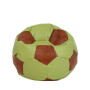 Fotoliu puf Mondo Ball - imitatie piele - verde/coniac Fotoliu puf Mondo Ball - imitatie piele - verde/coniac