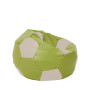 Fotoliu puf Mondo Ball - imitatie piele - verde/crem Fotoliu puf Mondo Ball - imitatie piele - verde/crem