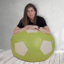 Fotoliu puf Mondo Ball - imitatie piele - verde/crem Fotoliu puf Mondo Ball - imitatie piele - verde/crem