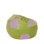 Fotoliu puf Mondo Ball - imitatie piele - verde/mov Fotoliu puf Mondo Ball - imitatie piele - verde/mov