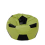 Fotoliu puf Mondo Ball - imitatie piele - verde/negru Fotoliu puf Mondo Ball - imitatie piele - verde/negru