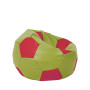 Fotoliu puf Mondo Ball - imitatie piele - verde/rosu Fotoliu puf Mondo Ball - imitatie piele - verde/rosu