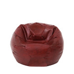 Fotoliu puf Mondo Ball - imitatie piele - bordo