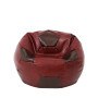 Fotoliu puf Mondo Ball - imitatie piele - bordo/maro Fotoliu puf Mondo Ball - imitatie piele - bordo/maro
