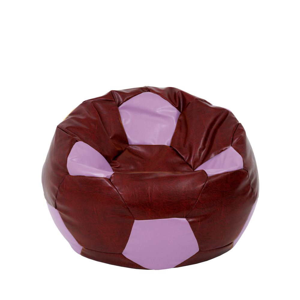 Fotoliu puf Mondo Ball - imitatie piele - bordo/mov Fotoliu puf Mondo Ball - imitatie piele - bordo/mov