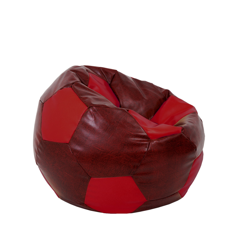 Fotoliu puf Mondo Ball - imitatie piele - bordo/rosu Fotoliu puf Mondo Ball - imitatie piele - bordo/rosu