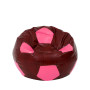 Fotoliu puf Mondo Ball - imitatie piele - bordo/roz Fotoliu puf Mondo Ball - imitatie piele - bordo/roz