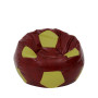 Fotoliu puf Mondo Ball - imitatie piele - bordo/verde Fotoliu puf Mondo Ball - imitatie piele - bordo/verde